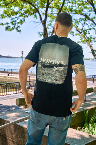 Men’s Vintage Montlick Racing Tee, Black